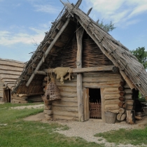 Archeoskanzen Modrá - nadzemní dům