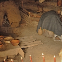 Archeoskanzen Modrá - vybavení obydlí