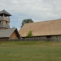 Archeoskanzen Modrá - věž a knížecí palác