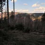 Beskydy - výhled cestou z Ropičky na Ropici