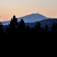 beskydy - Lysá hora  při západu slunce