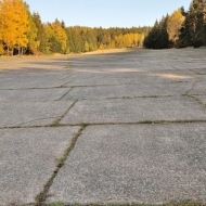Letiště v Brdech na podzim