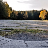 Letiště v Brdech na podzim