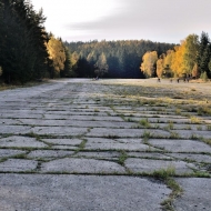 Letiště v Brdech na podzim