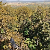 Brdy - výhled z vrcholu Klobouček