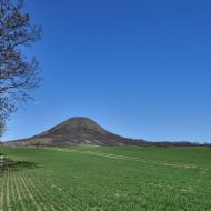 Cesta po zelené  s výhledem na Oblík