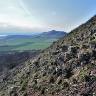 Stoupání na 0blík - pohled k na Ranou