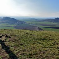 Výhled z vrcholu Oblíku - Raná a Milá