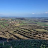 Výhled z vrcholu Oblíku