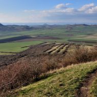 Výhled z vrcholu Oblíku