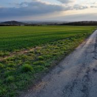 Cesta zpět krátce před západem slunce