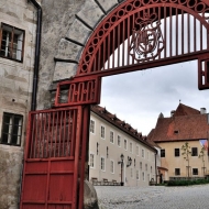 Český Krumlov - Červená brána ny bez lidí