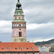 Vyhlídka na Český Krumlov ze zámku
