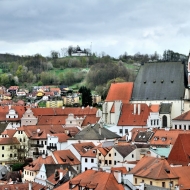 Vyhlídka na město  mezi II. a III. zámeckým nádvořím zámku Český Krumlov