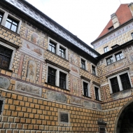 III. a IV. zámecké nádvoří zámku Český Krumlov