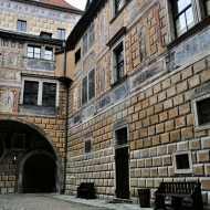 III. a IV. zámecké nádvoří zámku Český Krumlov