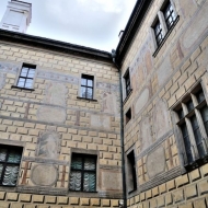 III. a IV. zámecké nádvoří zámku Český Krumlov