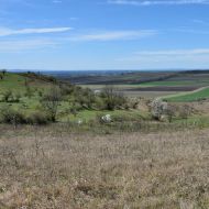 NPP Dunajovické kopce - pohled z hřebene na západ