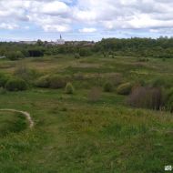 Gargždų (Kalniškės) piliakalnis - vyhlídka na město Gargždai a údolí říčky Minija