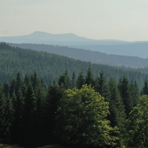 Šumava - vyhlídka u Huťské hory
