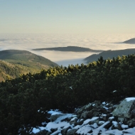 Inverze v Krkonoších - výstup na Svorovou horu