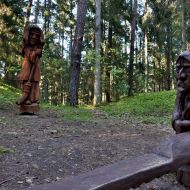 Moteris su mogliu | Žena s pracím prknem