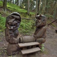 Velnias su ragana | Čert s čarodějnicí