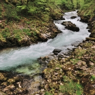 Soutěska Vintgar (Slovinsko, Triglavský národní park)