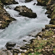 Soutěska Vintgar (Slovinsko, Triglavský národní park)