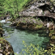 Soutěska Vintgar (Slovinsko, Triglavský národní park)
