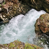 Soutěska Vintgar (Slovinsko, Triglavský národní park)