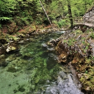 Soutěska Vintgar (Slovinsko, Triglavský národní park)