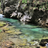 Soutěska Vintgar (Slovinsko, Triglavský národní park)