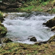 Soutěska Vintgar (Slovinsko, Triglavský národní park)