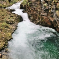 Soutěska Vintgar (Slovinsko, Triglavský národní park)