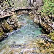 Soutěska Vintgar (Slovinsko, Triglavský národní park)