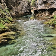 Soutěska Vintgar (Slovinsko, Triglavský národní park)
