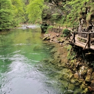 Soutěska Vintgar (Slovinsko, Triglavský národní park)