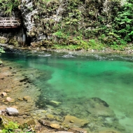 Soutěska Vintgar (Slovinsko, Triglavský národní park)