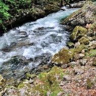 Soutěska Vintgar (Slovinsko, Triglavský národní park)