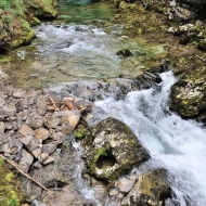 Soutěska Vintgar (Slovinsko, Triglavský národní park)