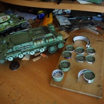 Tank T-34/76 (1:34, R. Vyškovský - časopis ABC)
