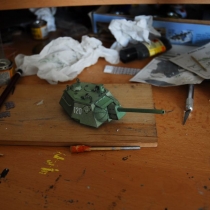Tank T-34/76 (1:34, R. Vyškovský - časopis ABC)