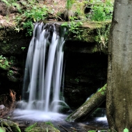 Travenský vodopád nedaleko Visalají v Beskydech
