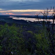 Pálava - západ slunce na Novými Mlýny