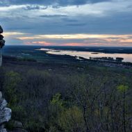 Pálava - západ slunce na Novými Mlýny