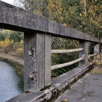 Most přes Sedmpanský potok v roce 2017